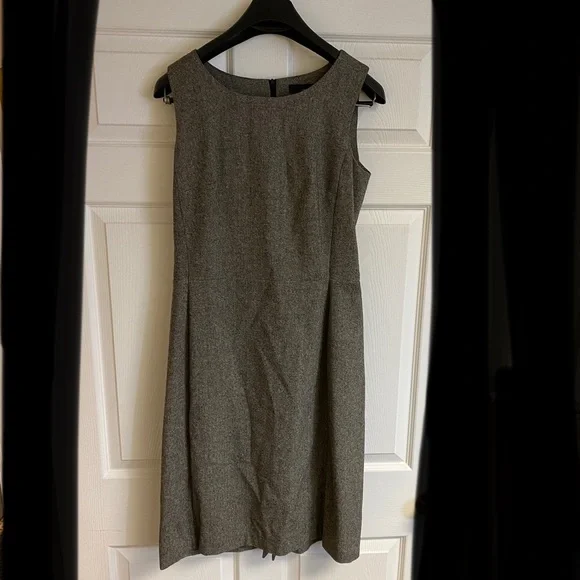 grey wool jumper dress Long Sleeve V Neck Mini Jumper Dress In Grey Stripe Fluffy Knit | EGO US